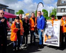 Infostand in Kapellen an gewohnter Stelle